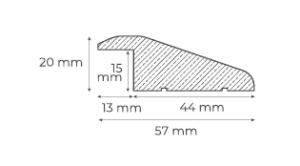 barre de jonction chêne massif