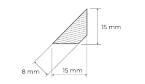 Triangle de
Finition Chêne Massif