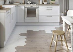 cuisine parquet carrelage