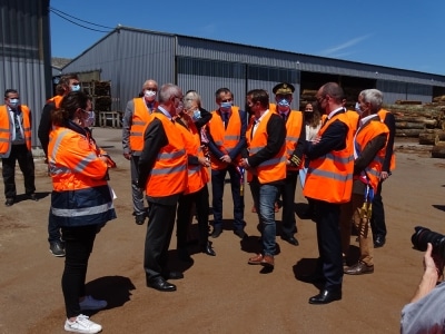 visite ministre scierie src bourgogne